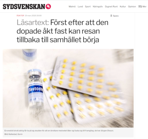 Först efter att den dopade åkt fast kan resan tillbaka till samhället börja