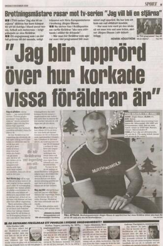 Kvällsposten 2009, reportage