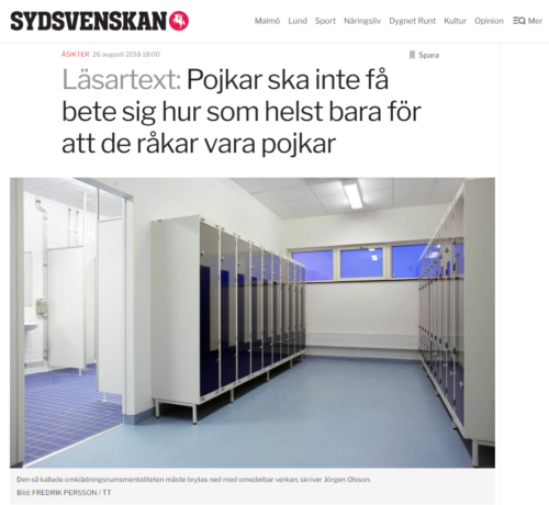 Pojkar ska inte få bete sig hur som helst bara för att de råkar vara pojkar