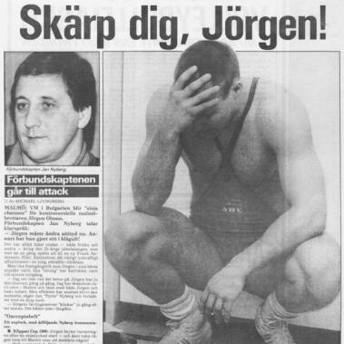 Kritik inför VM 1991